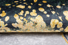 Covor Antiderapant Sarah, Instinct Verde/Gold, Living, Dormitor, Bucatarie