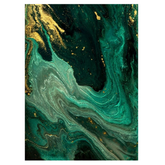 Covor Antiderapant Sarah, Storm Verde Smarlad Gold, Living, Dormitor, Bucatarie