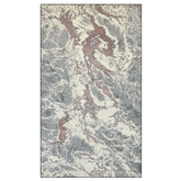 Covor Rodos ,Waves , Roz, Pudra Living, Dormitor, Modern