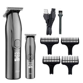 Aparat de tuns barbati 5 in 1 Zilan ZLN8641, reincarcabil USB, trimmer electric rezistent la apa IPX7, 4 dimensiuni de taiere