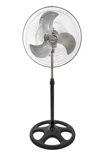 Ventilator cu picior FLORIA 3840 - 3 in 1 (podea/ birou/ perete) - 55W, 3 viteze, diametru 45cm, negru-gri