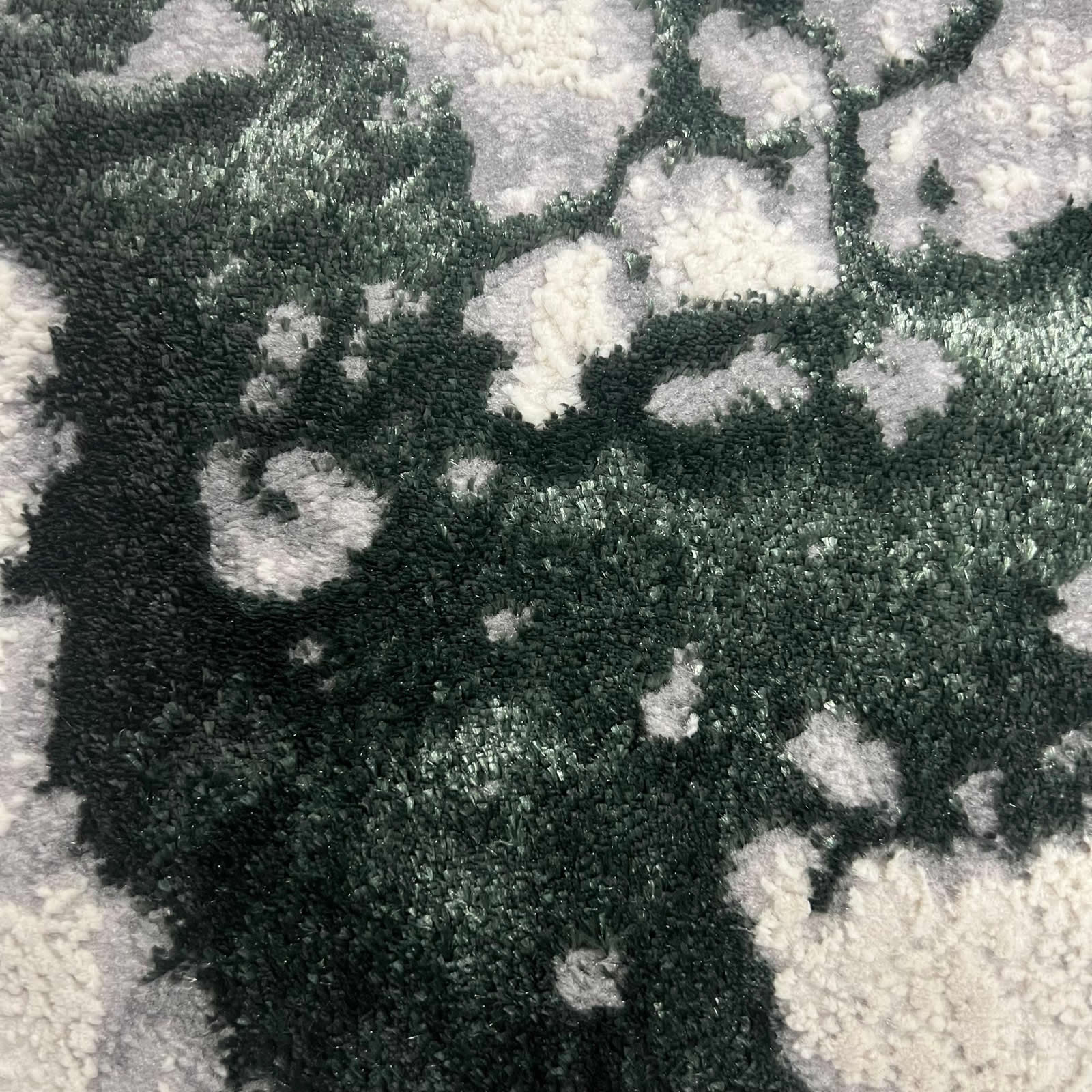 Covor Rodos Waves, Verde Smarald, Living, Dormitor, Modern