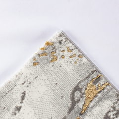 Covor Viena Abstracto Gri/Gold  Living, Dormitor, Modern