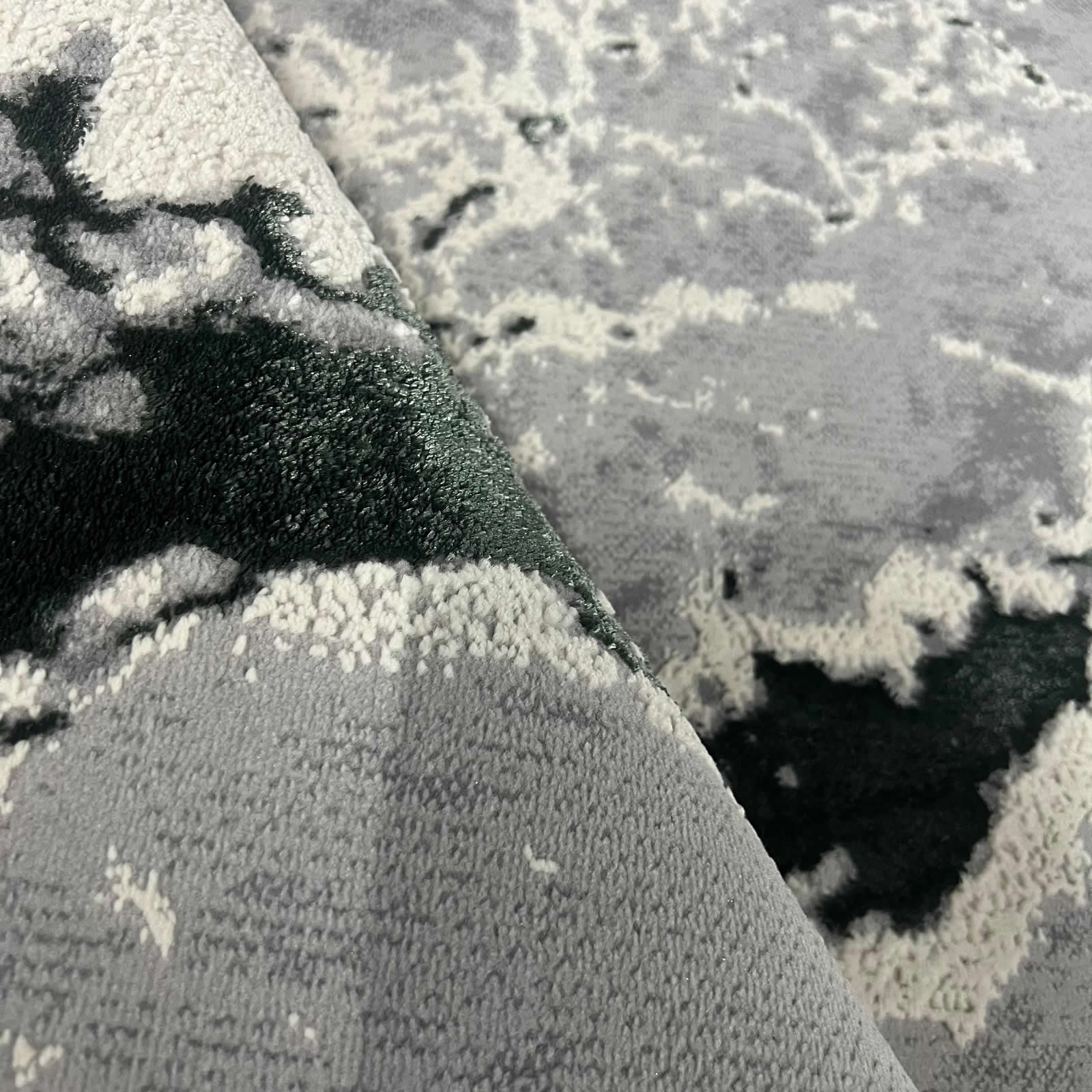 Covor Rodos Waves, Verde Smarald, Living, Dormitor, Modern