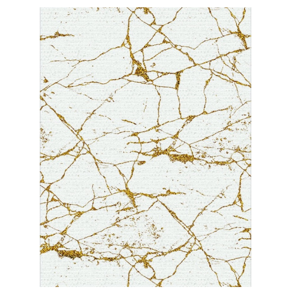 Covor Antiderapant Sarah Lines, Desert Crem/Gold, Living, Dormitor, Bucatarie