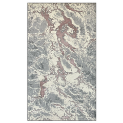 Covor Rodos ,Waves , Roz, Pudra Living, Dormitor, Modern