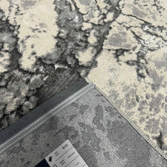 Covor Rodos Waves, Gri, Living, Dormitor, Modern