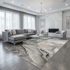 Covor Viena Lux Gri/Silver Living, Dormitor, Modern