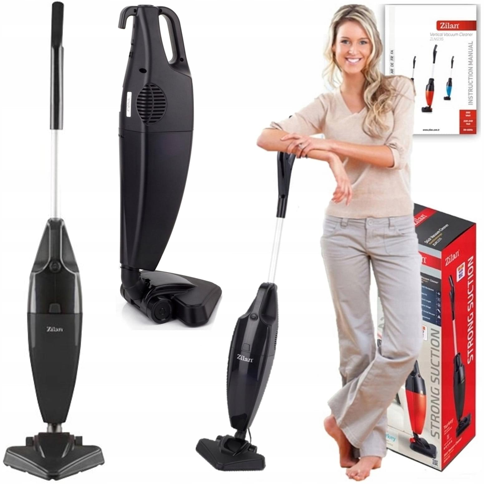 Aspirator Vertical ZILAN ZLN-1235 800W Fara Sac - Recipient 2L, Multisuprafete, Negru