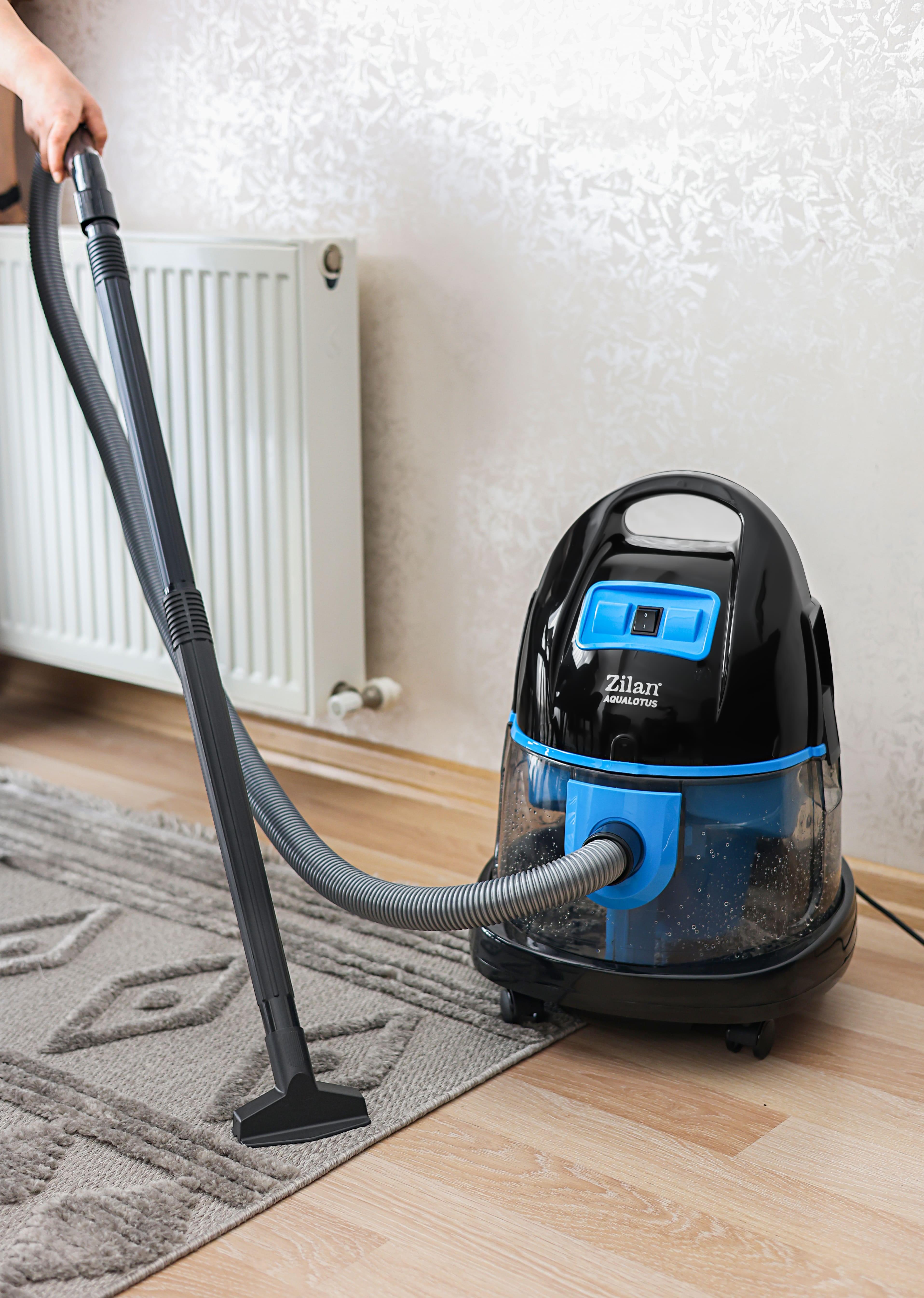 Aspirator ZILAN ZLN-8945 cu Filtrare prin Apa si Uscata, 2000W, Albastru - Curatenie Profesionala