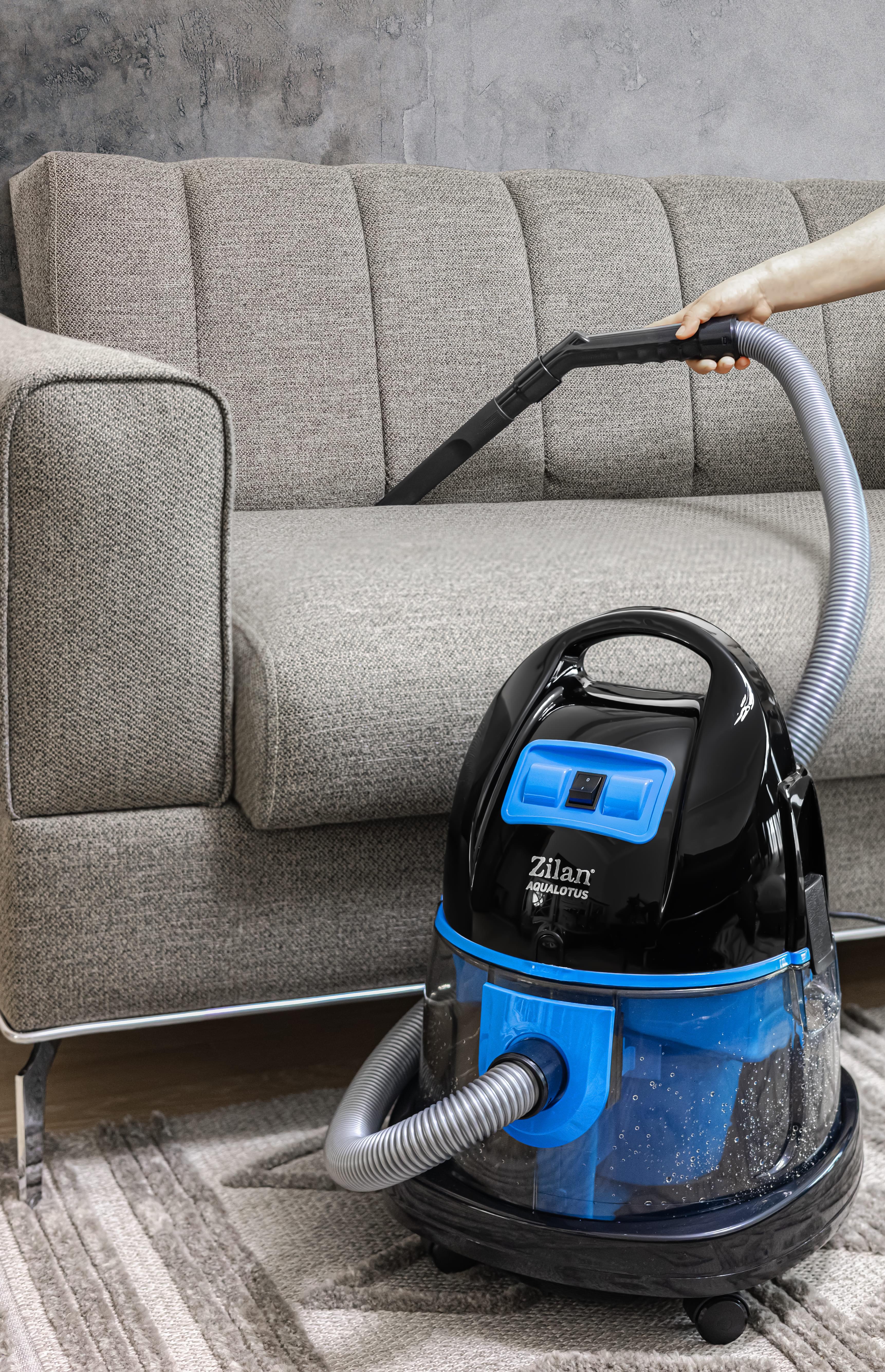 Aspirator ZILAN ZLN-8945 cu Filtrare prin Apa si Uscata, 2000W, Albastru - Curatenie Profesionala