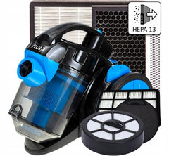 Aspirator fara sac FLORIA ZLN-3468 700W, filtru HEPA 13, filtrare ciclonica, capacitate 1.8L, albastru-negru