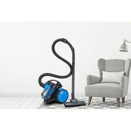 Aspirator fara sac FLORIA ZLN-3468 700W, filtru HEPA 13, filtrare ciclonica, capacitate 1.8L, albastru-negru