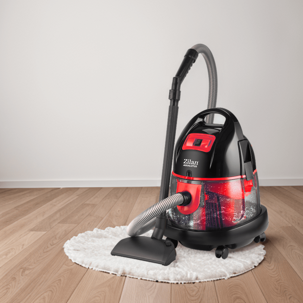 Aspirator ZILAN ZLN-8945 cu filtrare prin apa si uscata, 2000W, Rosu - purificare avansata