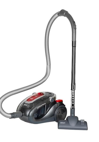 Aspirator profesional ZILAN ZLN-3529 2000W, filtru HEPA, filtrare ciclonica, design modern, negru/ rosu