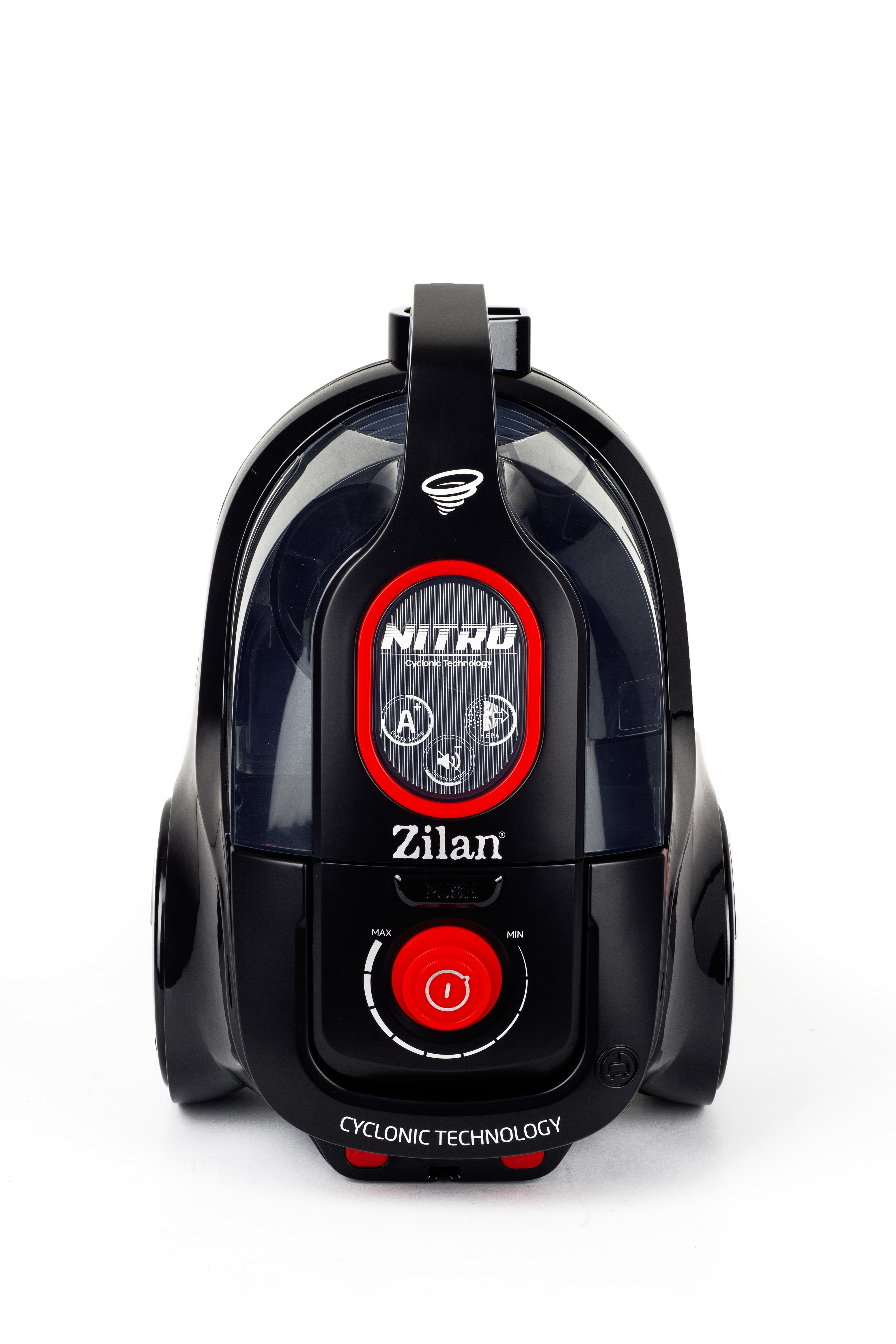 Aspirator fara sac Zilan ZLN-3512 cu filtrare ciclonica HEPA, 750W, 2L, multisuprafete