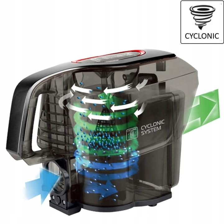 Aspirator fara sac Zilan ZLN-3512 cu filtrare ciclonica HEPA, 750W, 2L, multisuprafete