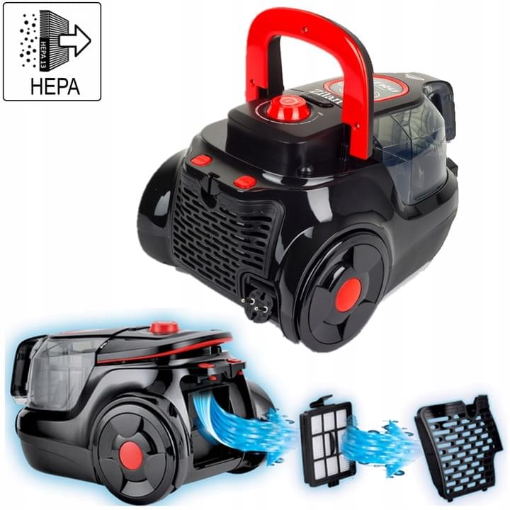 Aspirator fara sac Zilan ZLN-3512 cu filtrare ciclonica HEPA, 750W, 2L, multisuprafete