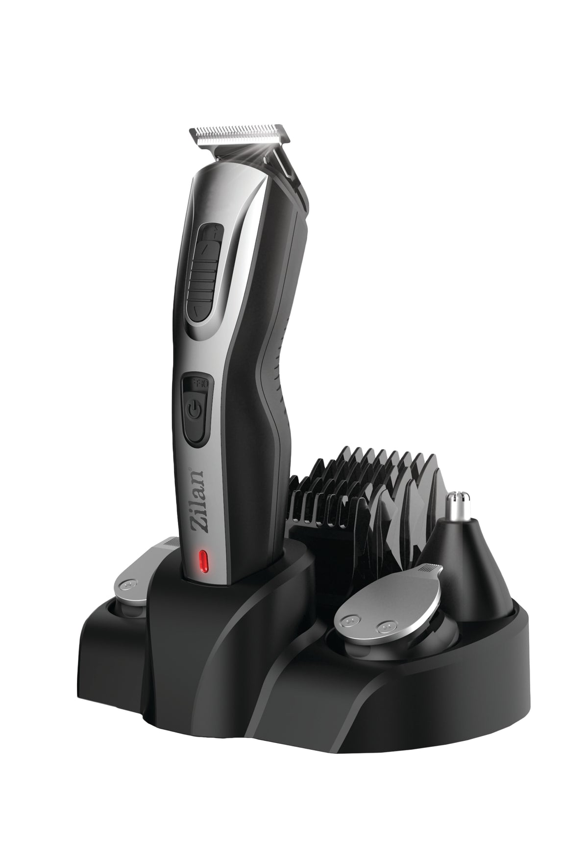 Aparat de tuns facial si corporal 5 in 1 Zilan ZLN-3857 cu acumulator reincarcabil si statie de incarcare