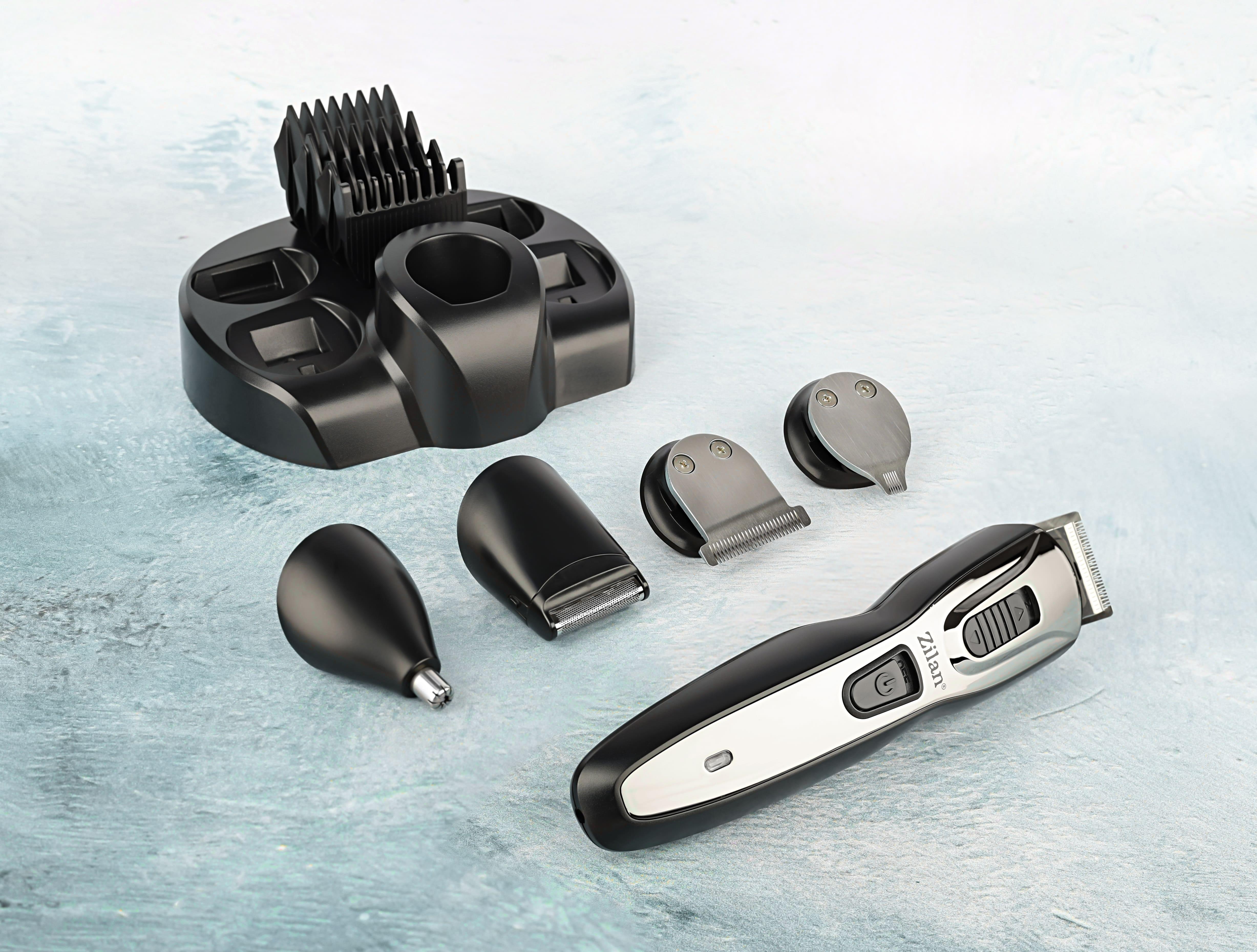 Aparat de tuns facial si corporal 5 in 1 Zilan ZLN-3857 cu acumulator reincarcabil si statie de incarcare