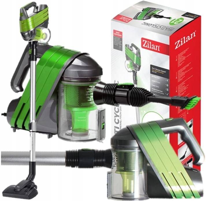 Aspirator vertical Zilan ZLN-1758 verde - 600W, ultra silentios 60dB, cablu 4m