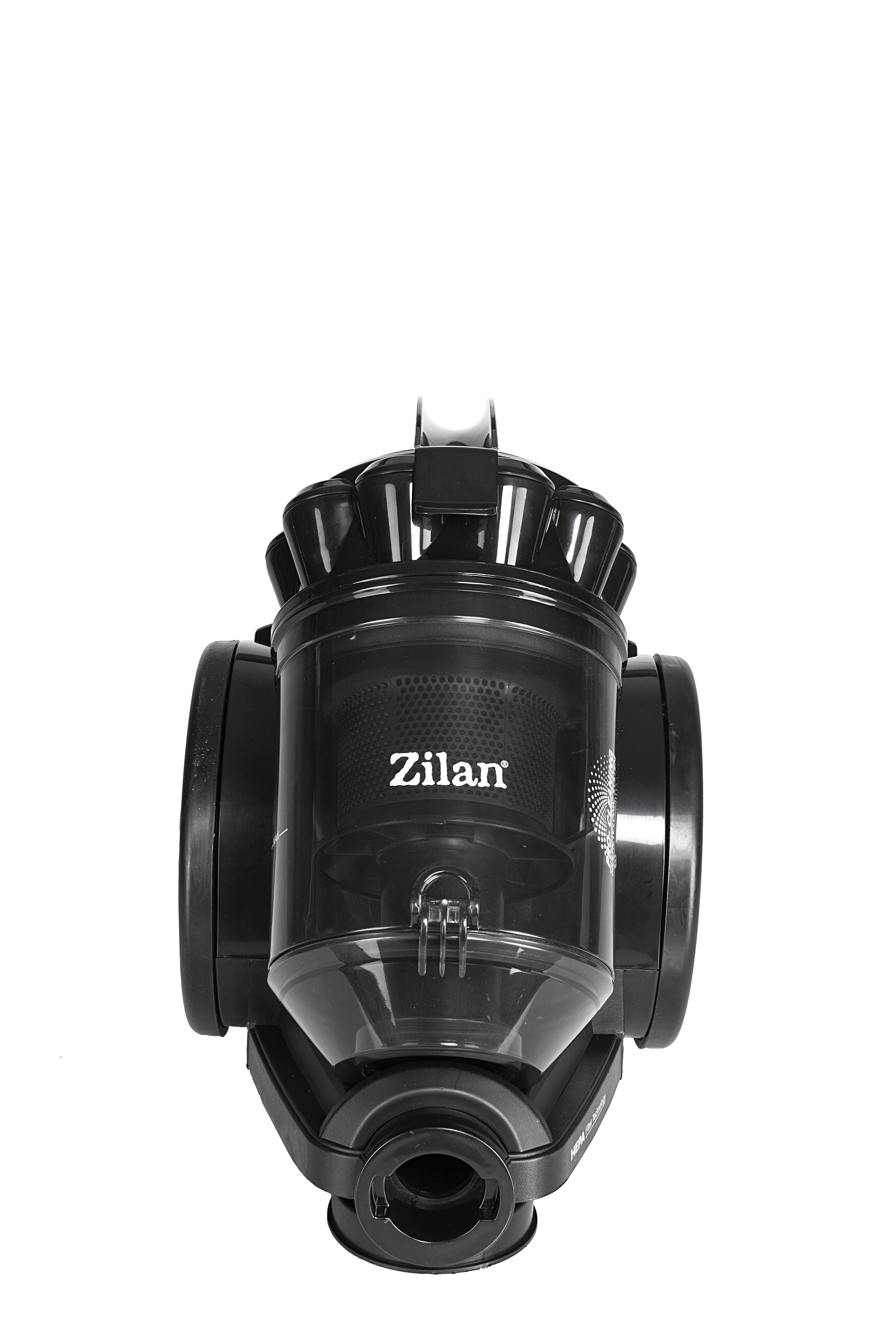 Aspirator fara sac Zilan ZLN3300, 700W, filtru HEPA 13, tehnologie ciclonica, 7 accesorii incluse