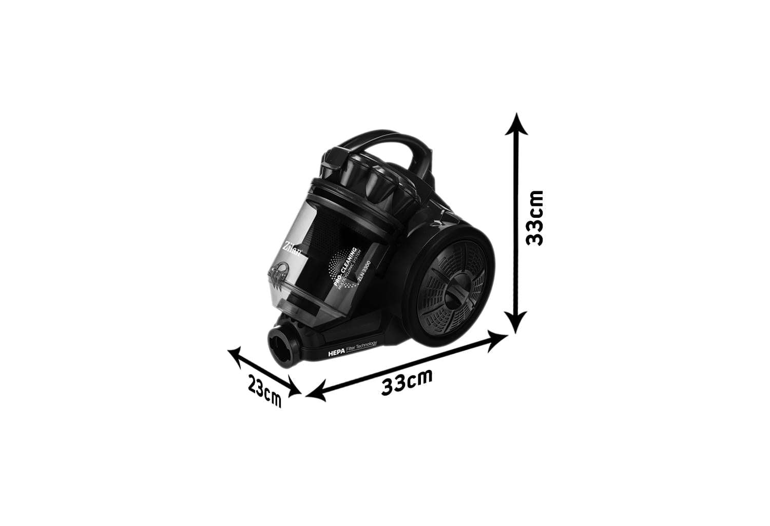 Aspirator fara sac Zilan ZLN3300, 700W, filtru HEPA 13, tehnologie ciclonica, 7 accesorii incluse