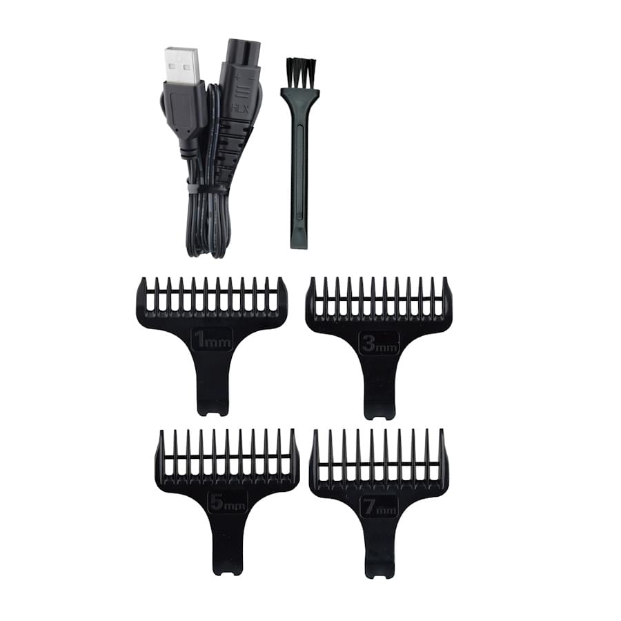 Aparat de tuns barbati 5 in 1 Zilan ZLN8641, reincarcabil USB, trimmer electric rezistent la apa IPX7, 4 dimensiuni de  taiere