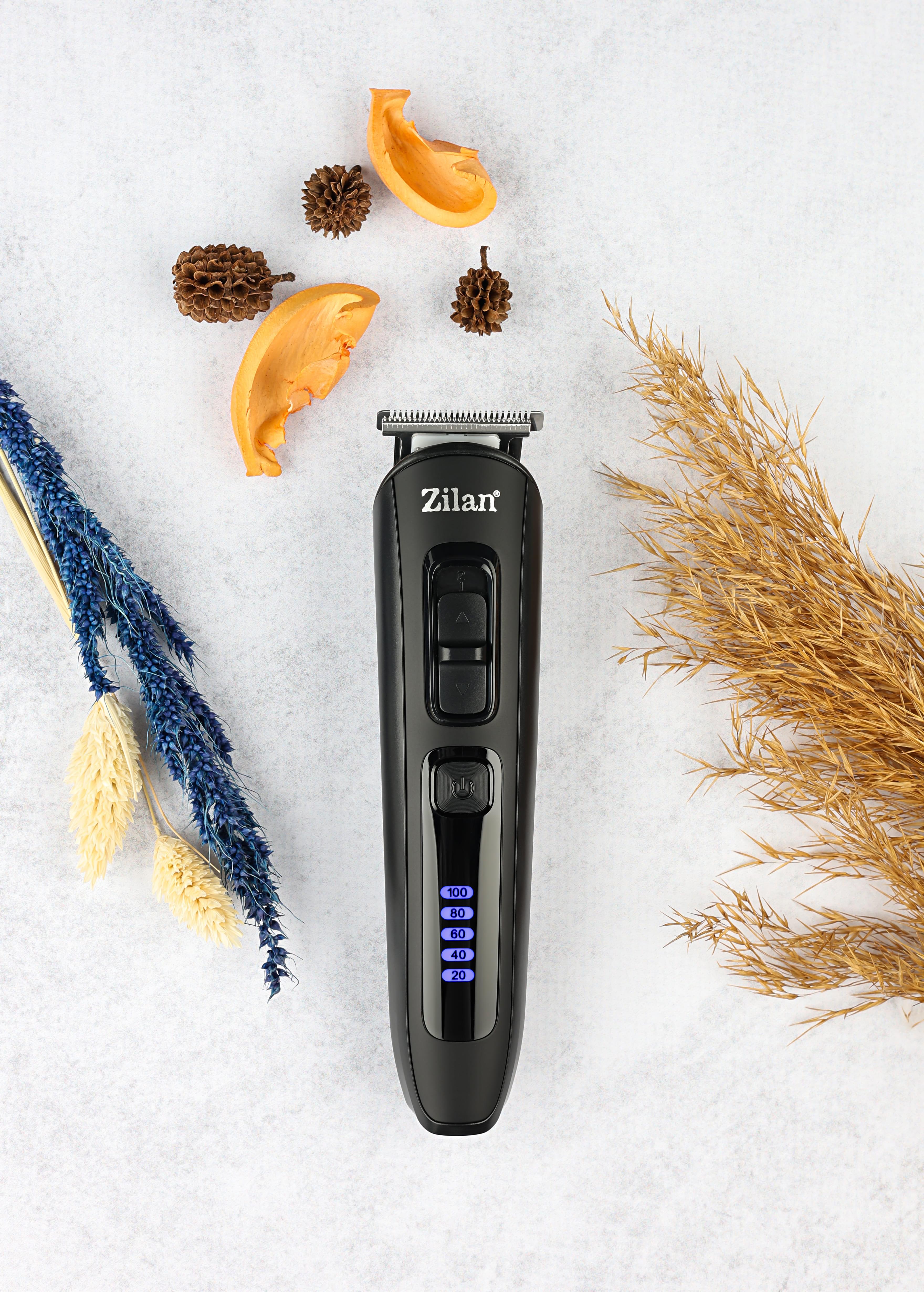 Aparat de tuns electric 10 in 1 Zilan ZLN8658 - multifunctional cu 5 capete + display LED