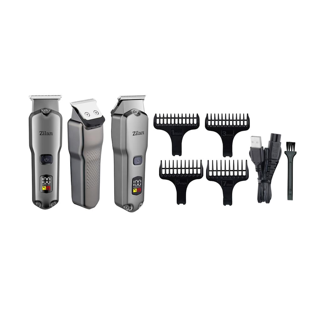 Aparat de tuns multifunctional 5 in 1 Zilan ZLN8634 - impermeabil IPX7, acumulator Li-ion, 4 piepteni