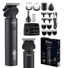 Aparat tuns multifunctional Zilan ZLN8672, Zeus, autonomie 140-170 min, 6 capete diferite, 7 niveluri de tundere