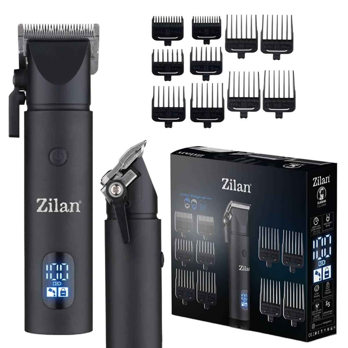Aparat de tuns profesional Zilan ZLN8696 - Kit complet 11 in 1, autonomie 200 min, USB-C