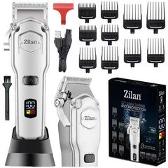 Aparat de tuns profesional 11 in 1 Zilan ZLN8689 - Lame otel inoxidabil, IPX7, LED