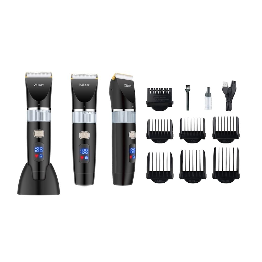 Aparat de tuns multifunctional Zilan ZLN8931 - 7 in 1, Waterproof IPX5, display LED, autonomie 150 min