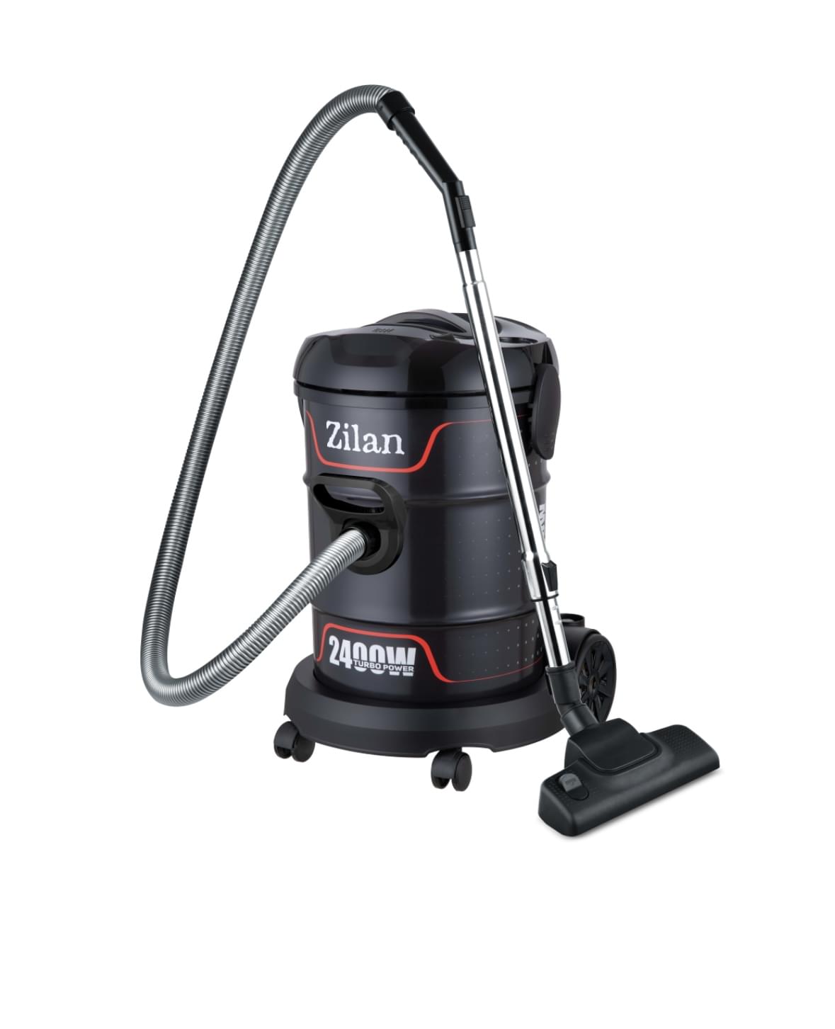 Aspirator Turbo Zilan ZLN2006 - putere 2400W, capacitate 21 L, fara sac, functie suflare