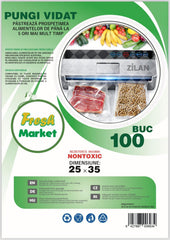 Set 100 pungi de vidat gofrate 25x35 cm - pentru aparate cu aspiratie externa