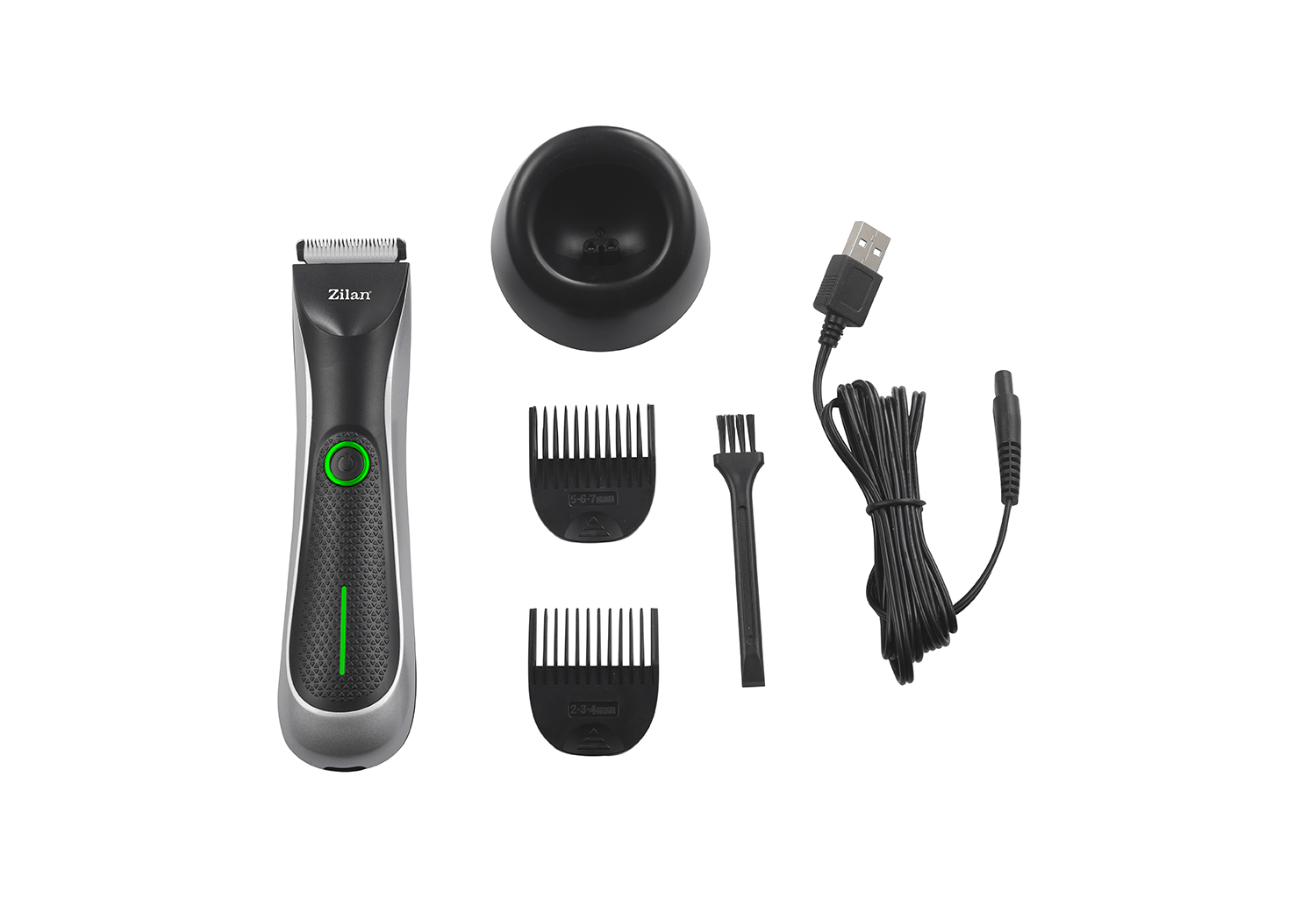 Aparat de tuns profesional Zilan ZLN8849 - trimmer universal corp/ barba/ cap, rezistent la apa IPx5, baterie Li-Ion 60min