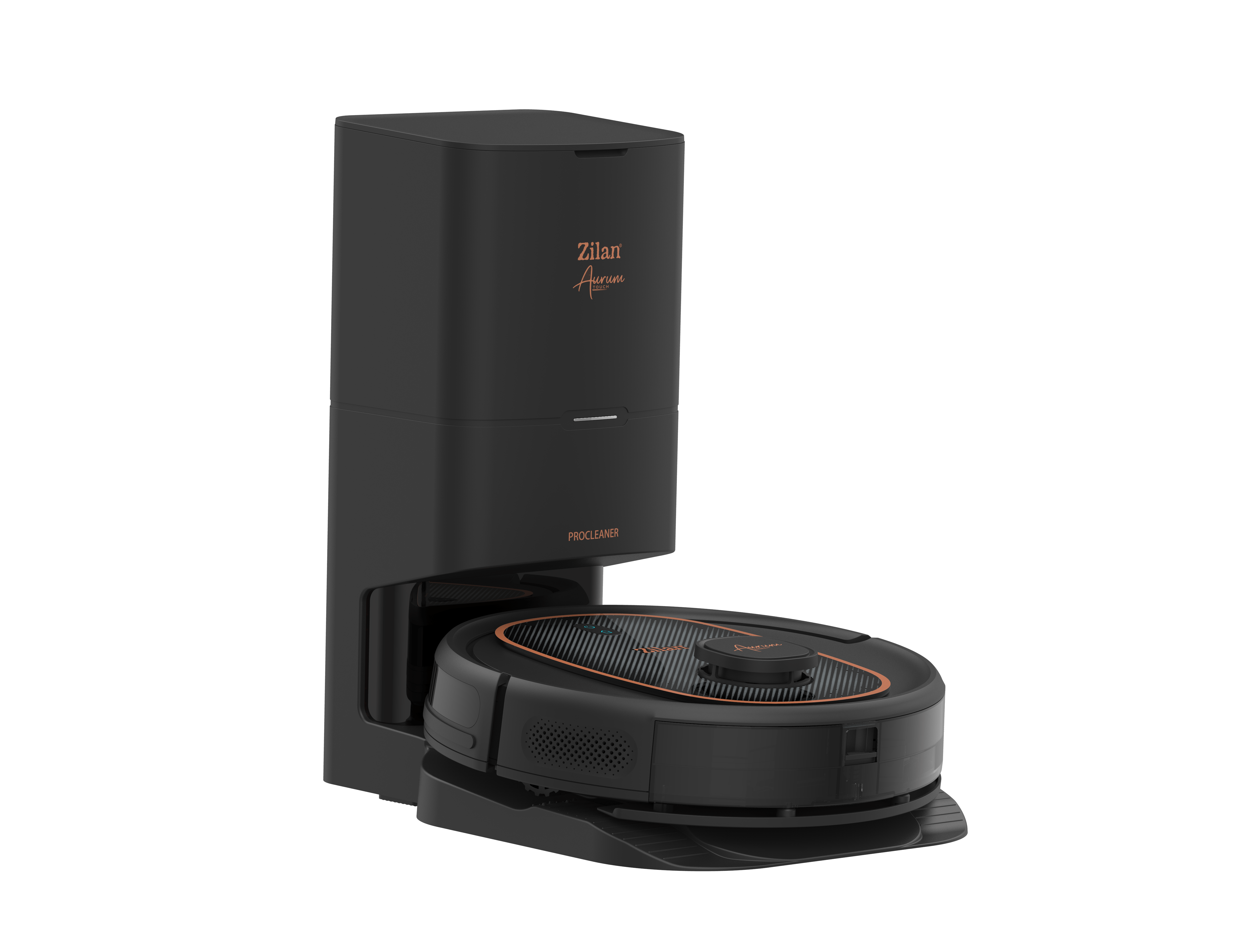Aspirator robot Zilan ZLN5500, aurum cu statie autovidare, WiFi, control vocal, 600W, baterie 3200mAh