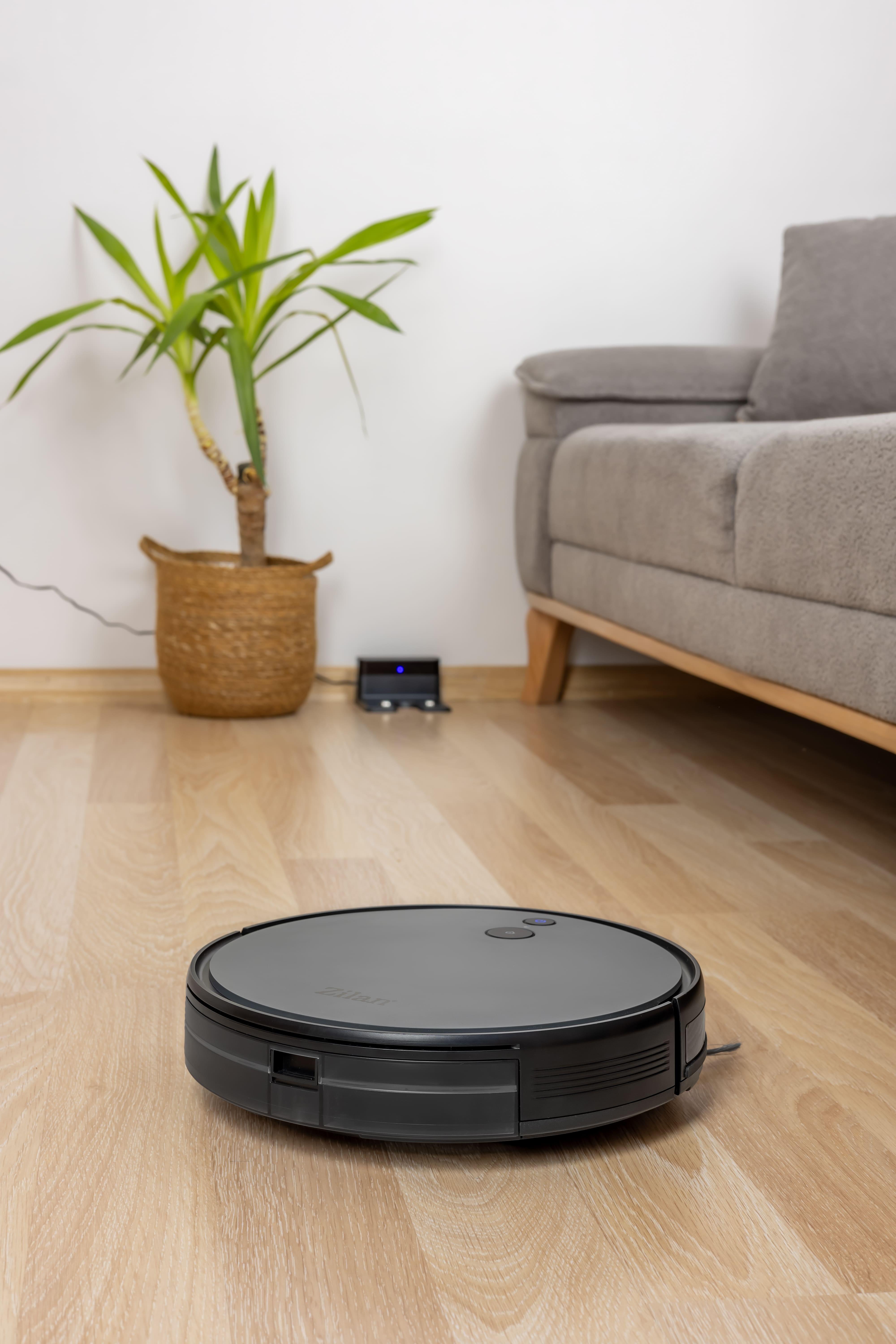 Aspirator robot Zilan ZLN4400 cu WiFi si navigatie inteligenta - autonomie 150 min, telecomanda, 2000Pa