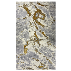 Covor Rodos Waves, Galben, Auriu  Living, Dormitor, Modern