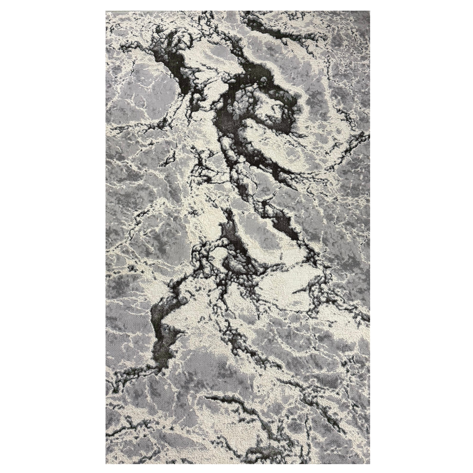 Covor Rodos Waves, Gri, Living, Dormitor, Modern
