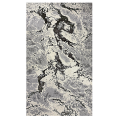 Covor Rodos Waves, Gri, Living, Dormitor, Modern