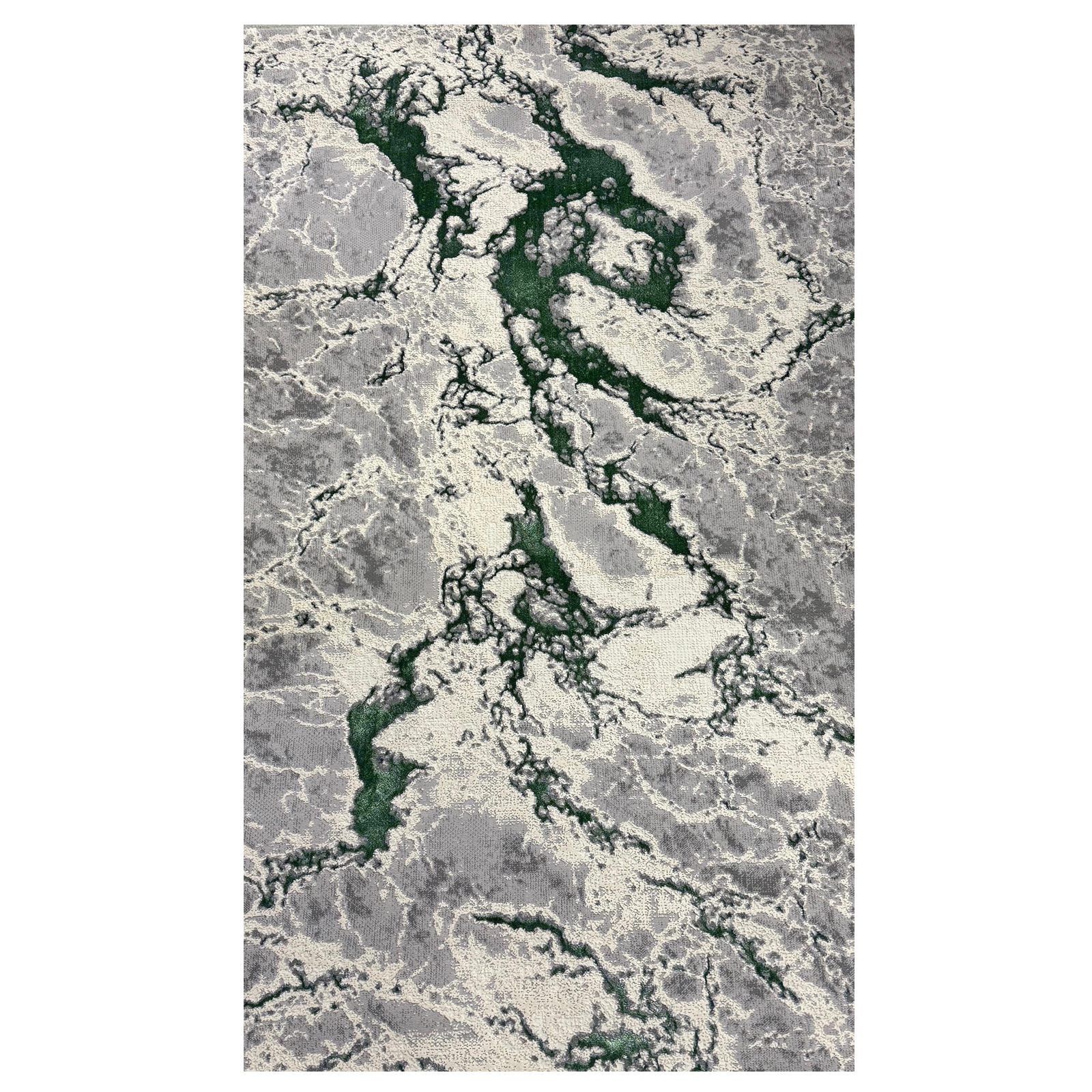 Covor Rodos Waves, Verde Smarald, Living, Dormitor, Modern