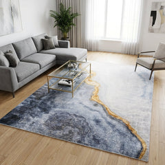 Covor Antiderapant Sarah, Gri Gold, Living, Dormitor, Bucatarie